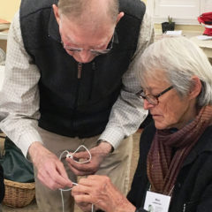 Jerry and Mimi making knots