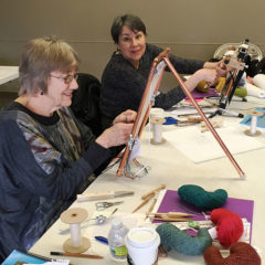 Tapestry workshop - Kathy and Trudy
