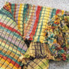Chenille made from fabric strips