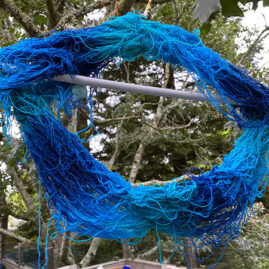 Linda Hartig's dyed yarn