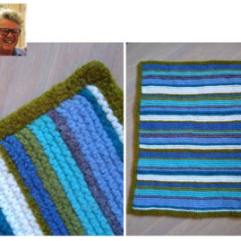 Phina Borgeson's Knitted & Felted Rug