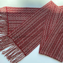 S&S Susan Robinson's Chenille Shadow Weave scarf