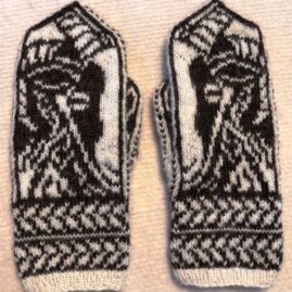 Emily Robinson Handknit Mittens Face View